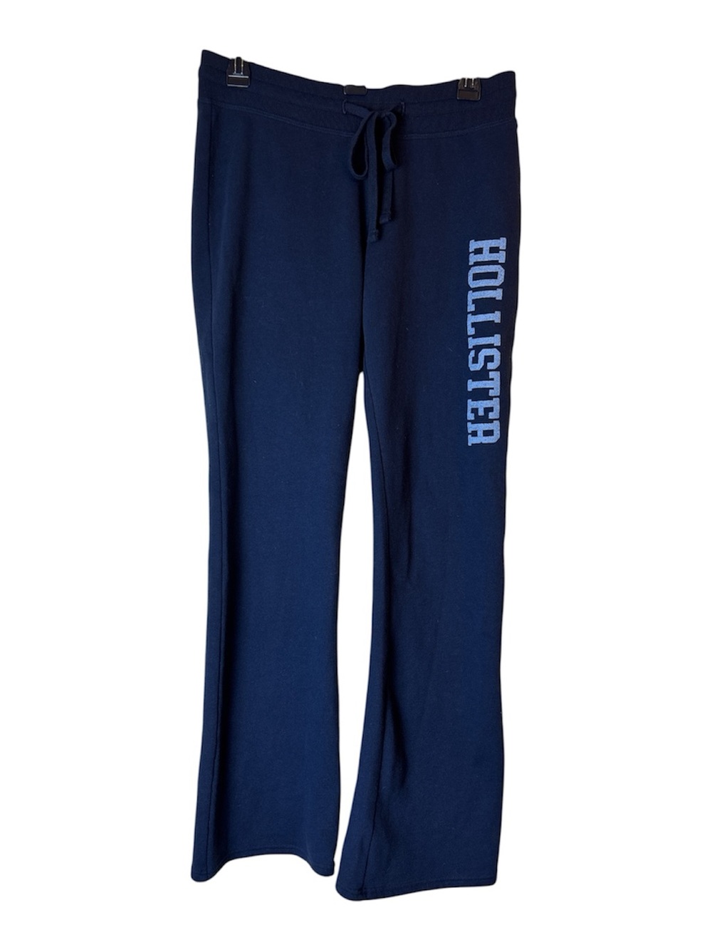 Hollister Sweatpants Women Size M Navy Blue Logo Sweatpants